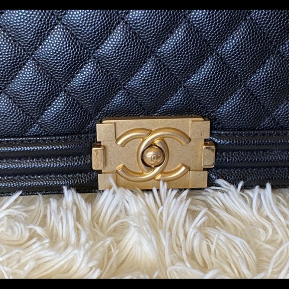 (SOLD) Chanel old med leboy Caviar w/ ruthenium - Picture 2 of 16